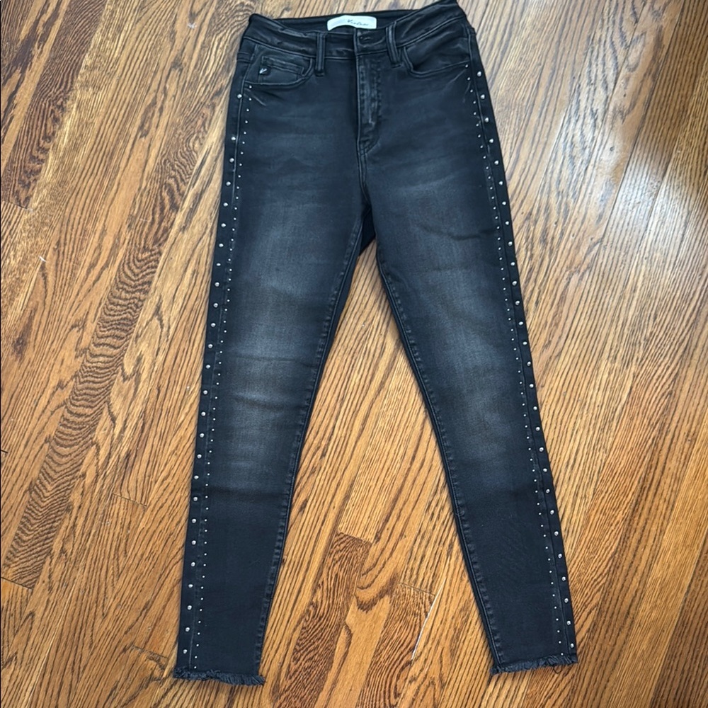 Black Studded Women's Jeans